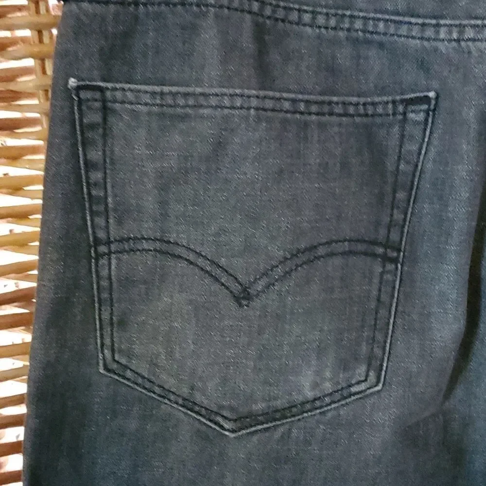Levi's 562 Loose Taper Black Jeans 36 x 29